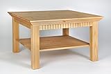 Kiefer massiv clever-moebel Couchtisch gelaugt 76x76cm