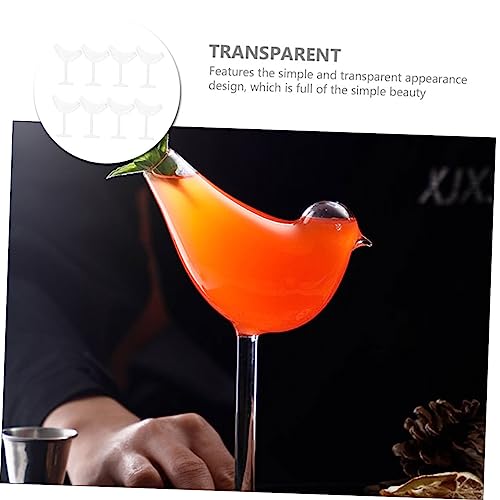 Verres à cocktail oiseau lot de 8 service de dégustation de vin maison - 5