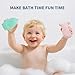Bath Toys, 15 Pack | Mold Free & Educational Colorful Floating Boats & Spoons | Soft, Squeezable Silicone Bath Toys | Safe & Non-Toxic Easy-Grip Baby&Toddler Bath Toy Set | Baby Bathtub Water Play Toy