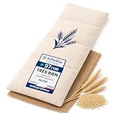 Dreamzie – Bouillotte Micro Onde avec Grains de Blé 100% Naturel   Coussin Chauffant Micro Onde   20x53 cm