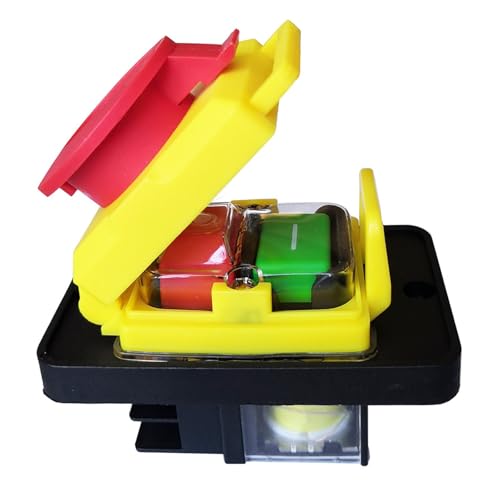 Interrupteur KJD12 étanche avec arrêt d'urgence 4 broches pour machines