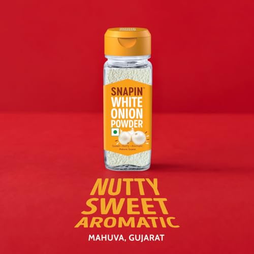 Image of Snapin Garlic Powder & White Onion Powder (50g+50g) | Ready to use | Sourced From Rajasthan & Gujarat | Zero added Colours, Fillers & Preservatives | Pack of 2