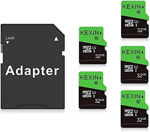 KEXIN Micro SD Card 32GB 5 Pack Micro SD Card Class 10 Ultra MicroSDXC UHS-I Memory Card 32GB High Speed Card, C10, U1, 32 GB