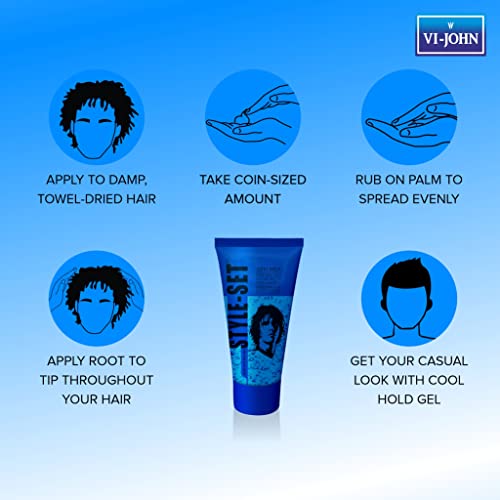Image of VI- JOHN Shaving Kit For Men, Shaving Foam For Men (400gm Each- Pack of 2), Hair Gel (25gm)