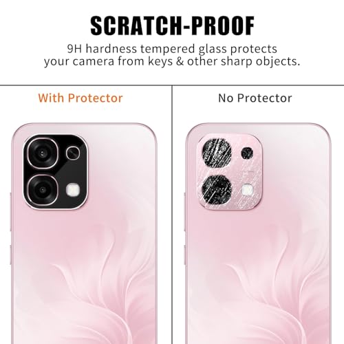 Image of FabeKee Camera Lens Protector Compatible With oppo 31 9H Tempered Glass, Anti-Scratch, HD Clear, Easy Installation, Ultra-Thin Camera Lens Protection