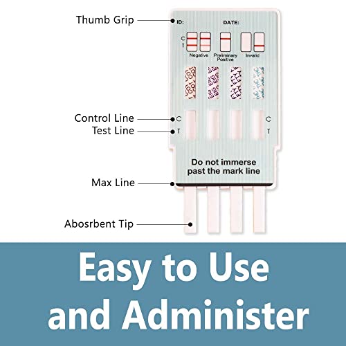 Prime Screen Multi-Panel Urine Test - Testing For Thc, Nicotine (Cot), Alcohol Test (Etg) -[5 Pack] #TOP1