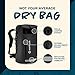 Earth Pak Waterproof Backpack - Heavy Duty Roll-Top Closure with Easy Access Front-Zippered Pocket and Cushioned Padded Back Panel for Comfort with IPX8 Waterproof Phone Case