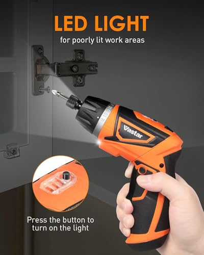 Vastar AAVACS0103 7.2V Cordless Screwdriver, Electric Power Screwdriver Set thumb #8