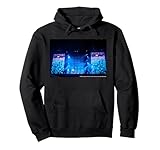 AC DC Live-Konzertarena Publikum Blaue Bühnenlichter rocken Pullover Hoodie