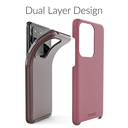 Image of Crave for Samsung Galaxy S20 Ultra Case, Shockproof Protection Dual Layer Case for Samsung Galaxy S20 Ultra 5G (6.9 inch) - Berry