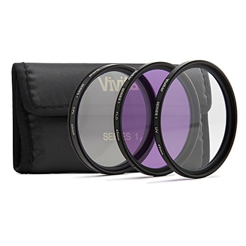 Kit de filtre Vivitar 49 mm optique photo protecteur objectif UV FLD CPL