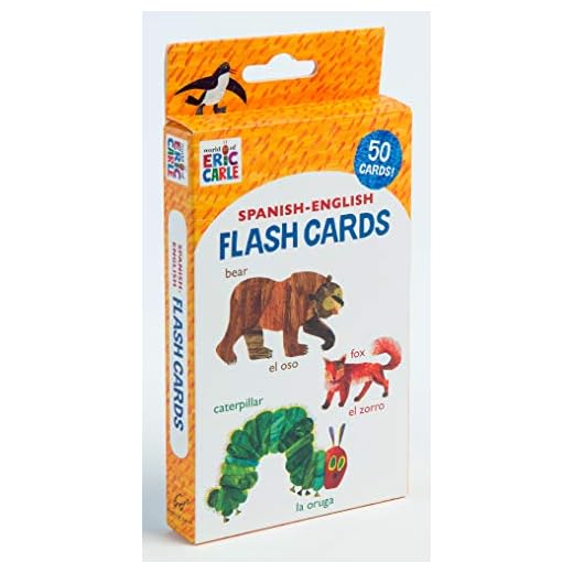 Spanish-English Flash Cards: 50 Double-sided cards, with illustrations