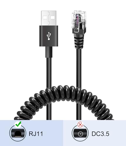 Plozoe A001 Radar Detector Cable With Usb 2.0 To Rj11 Plug,Power Cable For Radar Detectors,Usb 5V-12V Power Cable,For Escort Uniden Radenso Xp Beltronics Cobra Whistler Radar Detector thumb #4