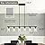 Kwpcvz Dining Room Light Fixture Island Lights for Kitchen 6-Light Kitchen Island Lights Farmhouse Dining Room Light Black Linear Chandelier Pendant Lights Kitchen Island