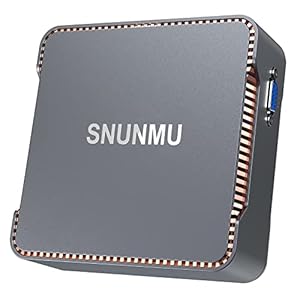 SNUNMU Mini PC, Intel Celeron N3350,4GB RAM + 64GB ROM,Windows 10 Pro Mini Desktop Computer, Dual WiFi 2.4G/5G, Ethernet…