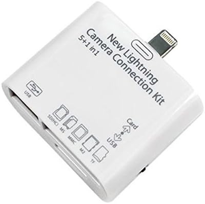 New Lightning Camera Connection kit 5 in 1 Camera Connection Kit USB TF SD Card Reader for iPad Mini/ipad 4