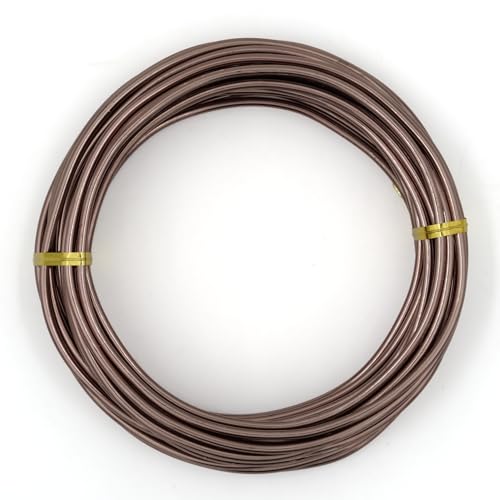 Aluminum Bonsai Training Wire 3.0mm, 32ft/10m, Brown