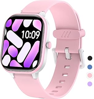 HENGTO Kids Fitness Tracker for Kids,IP68 Waterproof Activity Tracker,Pedometer,Heart Rate Sleep Monitor,19 Sport Modes Health with Pedometer,Great Kids Gift for Girls (Pink)