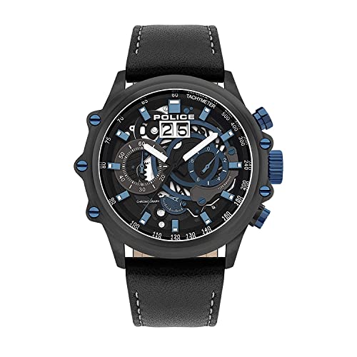 Montre Police LUANG PL16018JSU.02 : Chronographe homme solide et lisible en toute situation