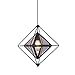 Produktbild WGFGXQ Metall Diamant Pendelleuchten, Licht Luxus Kreative Moderne Pendelleuchten Kücheninsel Wohnzimmer Schlafzimmer Drop Hanging Light E27 1 Light-B 40cm