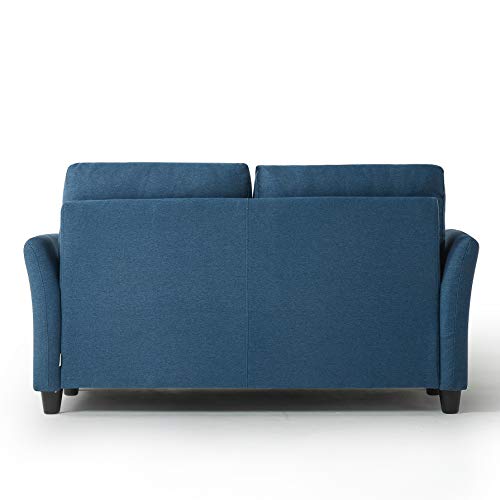 Image of Zinus Ricardo Loveseat Sofa, Tufted Cushions, Easy, Tool-Free Assembly, Lyon Blue