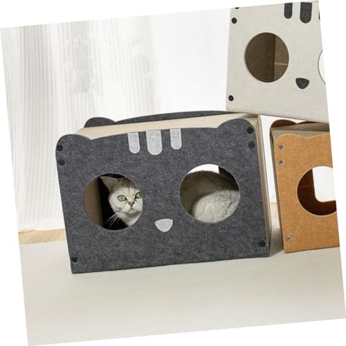 DRESSOOS Arranhador De Gato Areia Para Gatos Casa Para Gatos Esconderijo De Arranhador De Gato Casin