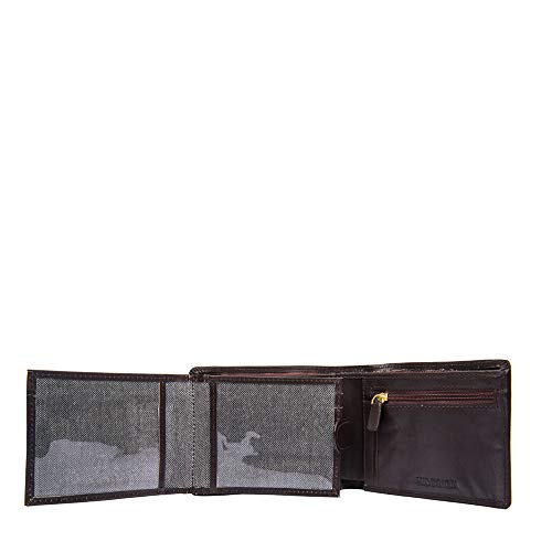 Image of Hidesign Men's Leather Wallet (L103 N Rf, Brown)