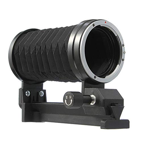 FOTGA Macro Extension Balgengerät Faltenbalg Objektiv mit Single Rail Slider für Canon EOS EF EF-S Bajonett-Kamera 5D Mark IV, 5D Mark III II, 1Ds 200D 7D 6D, 90D 80D 70D 77D 850D 760D 750D 1500D DSLR