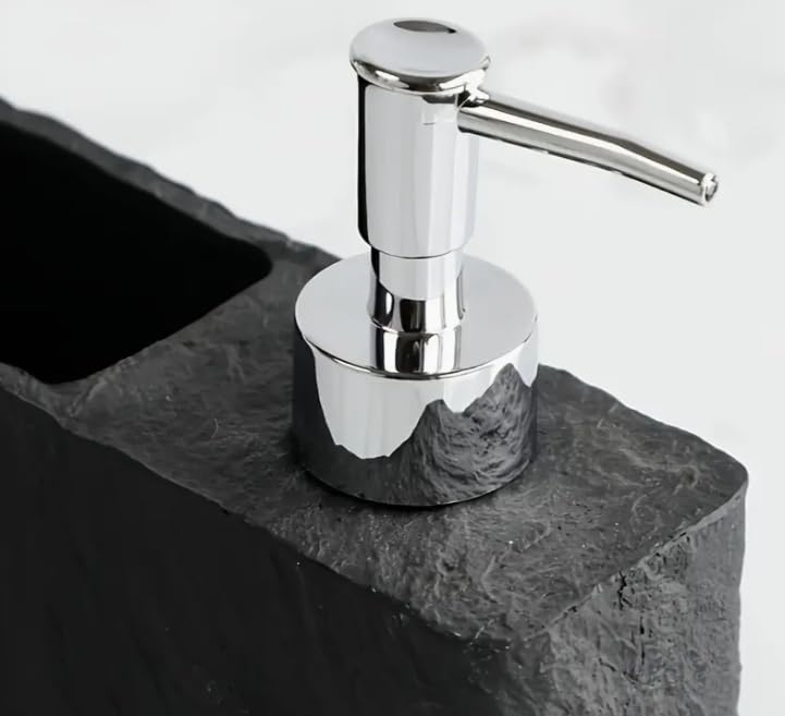 Premium ResinStone Kitchen/Bath Soap Dispenser, Elegant Hand Wash, Washing Up Liquid, Dish Soap and Sponge Caddy - Image 3