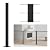Muzata Cable Railing Post Square Weldless Flat top 36”x2”x2” Stainless Steel Black Powder Coated Finishing Pre-Drilled Posts Wood Concrete Surface Mount Deck Balustrade Invisible PS02 BH4S, PT1 PT2