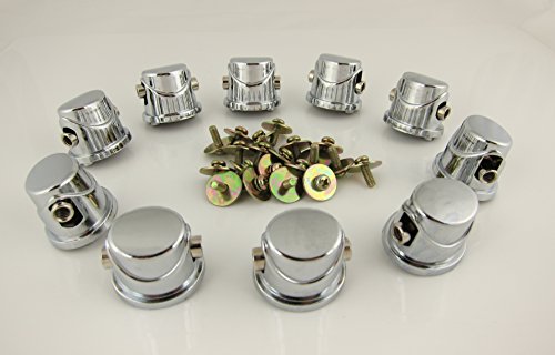 Goedrum Pack of 10 Double End Tom / Snare Drum Lugs with Mounting Screws / Spacing 20mm (0.79 inches or 13/16")