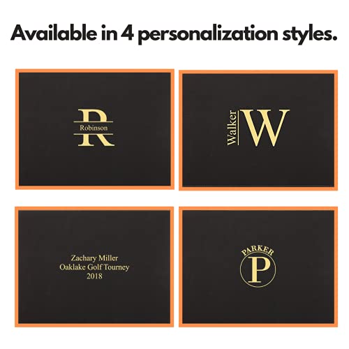 Personalized Certificate Holder - Customized Bachelors Diploma Cover Display For 8.5 X 11 Certificates, Gift For Graduating Students And Office Professionals (Black - 3 Lines Design) #TOP1