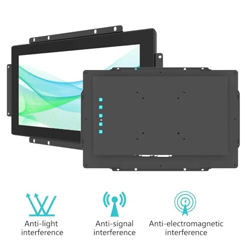 Image of 13.3-inch Industrial Touch Screen Monitor, 10-Point Capacitive Open Frame Design, Full HD 1920x1080, for Kiosk ATM Vending Machine (Embedded Mount, IP65 Waterproof Front)