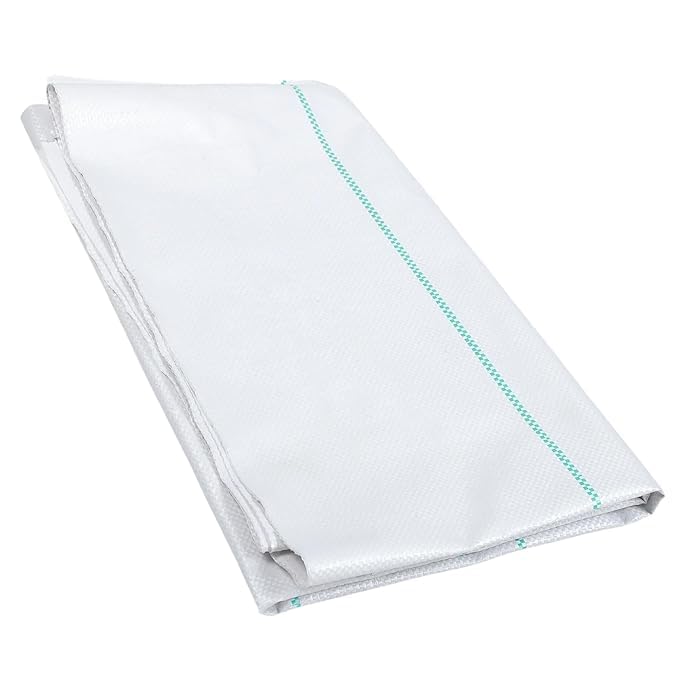 Mahira Premium Garden Weed Control Barrier Sheet Mat 3.5 Meter x 15 Meter, Landscape Fabric 150 GSM Heavy Duty Weed Block Gardening Mat for Gardens, Agriculture, Outdoor Projects (White)-image-25