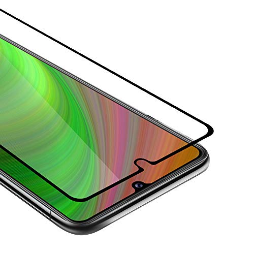 Cadorabo Vidrio templado cobertura completa compatible con Motorola Moto E6s 2020 en TRANSPARENTE con NEGRO - Vidrio protector de pantalla en dureza 9H con compatibilidad touch 3D