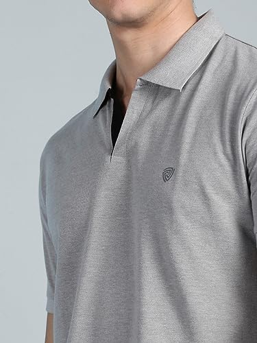 Image of Lux Cozi Men Cotton Solid Regular Fit Polo Shirt