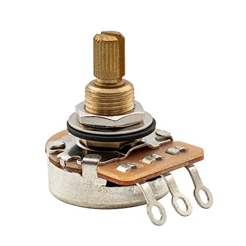Musiclily Pro A1 Meg Laiton Fin 24 Cannelures Potentiomètre Audio Axe Cannelé pour USA Guitare électrique et Basse - Les Beatles, Paul McCartney, John Lennon, RIngo Starr, George Harrison Musiclily Pro A1 Meg Laiton Fin 24 Cannelures Potentiomètre Audio Axe Cannelé pour USA Guitare électrique et Basse