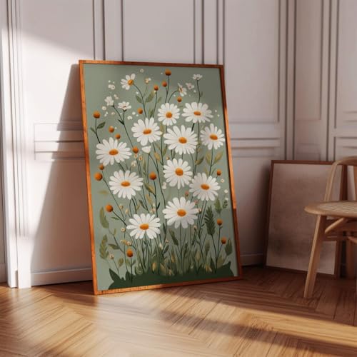 Toile Marguerite 70x100cm pour habiller un grand espace mural vide