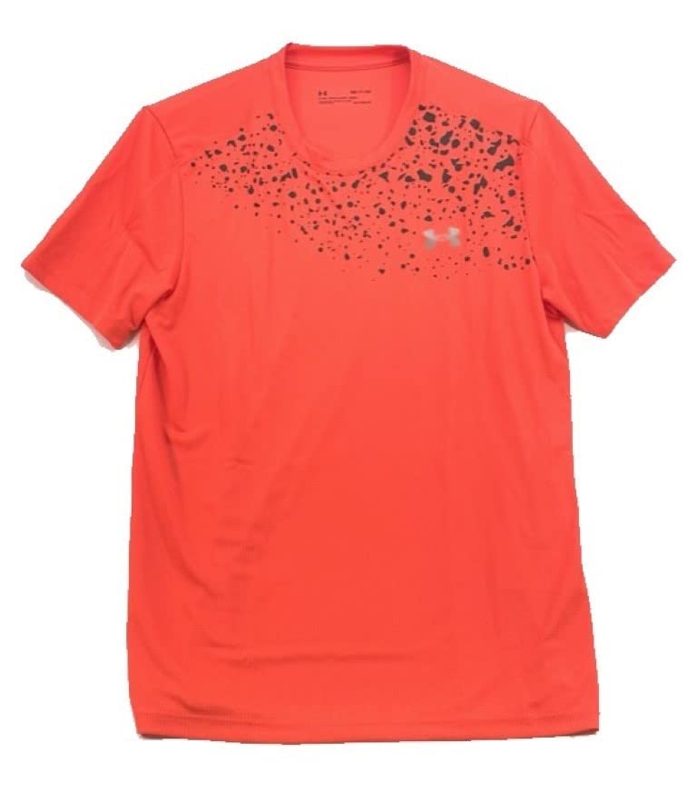 T-shirt HeatGear Under Armour homme sport manches courtes corail XL