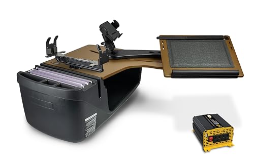 AutoExec Reach Desk �o�b�N�V�[�g ���J�[�f�X�N �ԗ����[�N�X�e�[�V�����ƃ��o�C���I�t�B�X�p �o�[�{���u���E�� 400���b�g�p���[�C���o�[�^�[�A�v�����^�[�X�^���h�A�d�b�}�E���g�t��