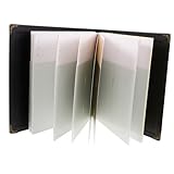 WEKAMOS Ticket Sammelalbum mit Transparenten Einlagen für Konzertkarten Kinokarten Zugtickets und Flugtickets Erinnerungsalbum für Fotos und Quittungen Schwarz Kompakt und Widerstandsfähig