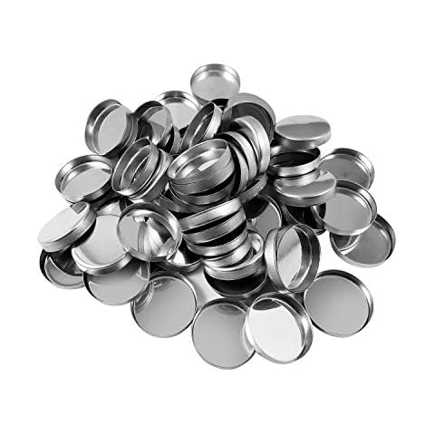 Paquete de 56 bandejas de metal redondas Allwon Cover