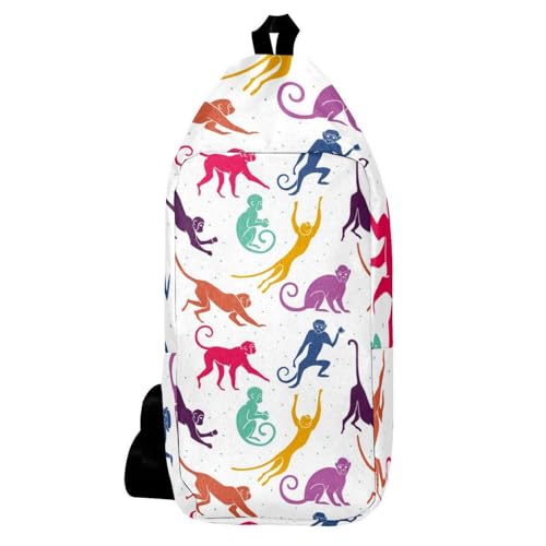 Sac à dos à bandoulière multicolore pour vos randonnées et voyages