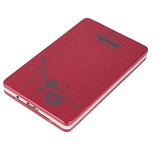 Caja externa para disco HDD 2.5" USB 3.0 Metal Burgundy miniatura 1