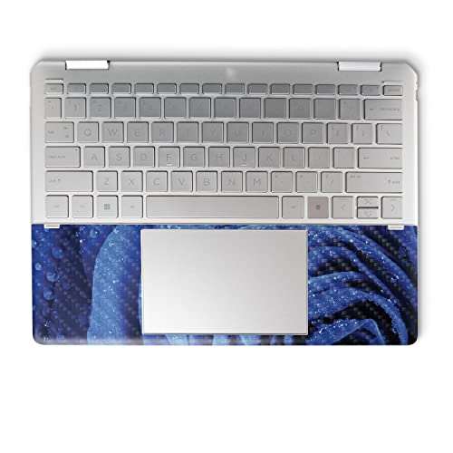 Image of MightySkins Carbon Fiber Skin Compatible with HP Spectre x360 14 inch (2022) Full Wrap Kit - Rose Closeup | Protective, Durable Textured Carbon Fiber Finish | Easy to Apply | Made in The USA