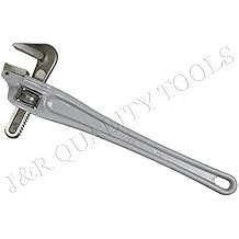 Vector 18" Offset Pipe Wrench, 3-1/2" Jaw Capacity | Alloy Steel Jaws & Heavy Duty Aluminum Handle