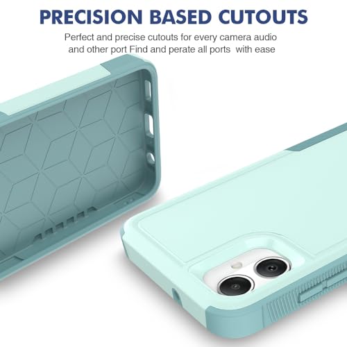 Ryphez for Samsung Galaxy A05 Case,TPU+PC Dual Layer Shockproof Mobile Case for Galaxy A05 (Green) - image 6