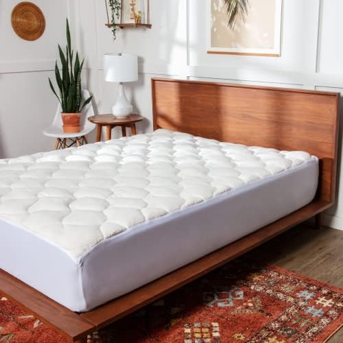 ViscoSoft Copper Mattress Topper Pad Twin - Extra Plush Pillowtop Mattress Topper for Pain Relief - 18” Deep Pockets