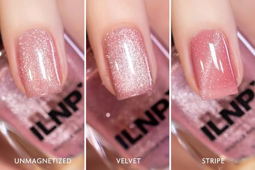 ILNP Pink Suede - Delicate Pink Magnetic Holographic Nail Polish