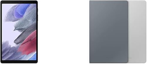 Samsung Tab A7 Lite 8.7" gris de 32GB (SM-T220NZAAXAR) + Funda estilo libro para Samsung Tab A7 Lite en gris oscuro